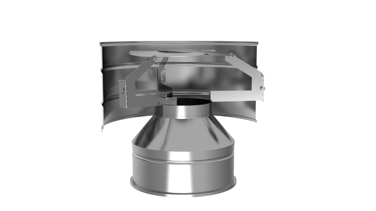 Оголовок с дефлектором риф (разрез)